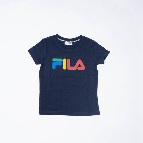 Camisetas Fila Rapaz Azul Marinho - Fila Rainbow Loja Online Portugal,GUVT-31245